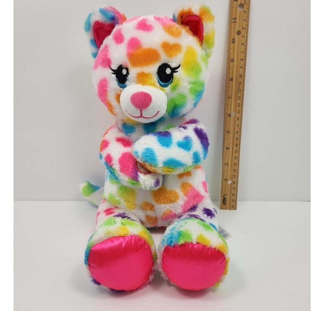 Build A‎ Bear Hugs Rainbow Friends Cat Hearts BAB Pink Paws (Build-A-Bear)
